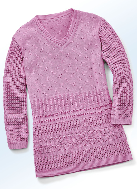 - Pullover in Mustermix, in Größe 036 bis 052, in Farbe ROSENHOLZ
