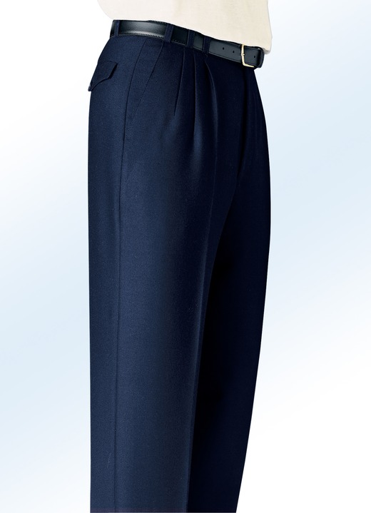 Hosen - «Klaus Modelle»-Hose mit Gesäßpattentaschen in 4 Farben Hosen - «Klaus Modelle»-Hose mit Gesäßpattentaschen in 4 Farben, in Größe 025 bis 060, in Farbe MARINE