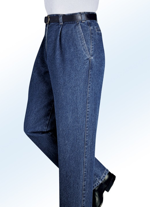 Jeans - «Francesco Botti»-Jeans in 2 Qualitäten und 3 Farben, in Größe 024 bis 106, in Farbe JEANSBLAU Ansicht 1
