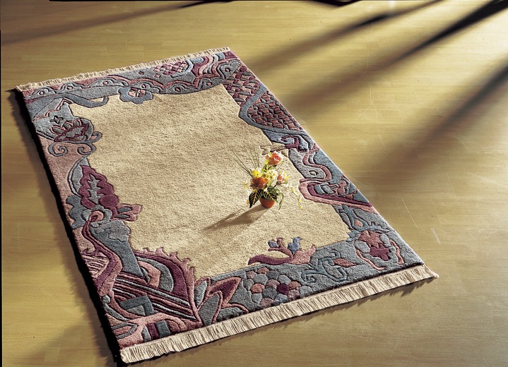 Klassisch - Brücken und Teppiche im Nepal-Stil, in Größe 011 (Brücke, ca.  60x 90 cm) bis 309 (Rundteppich, ca. Ø 200 cm), in Farbe BEIGE Ansicht 1