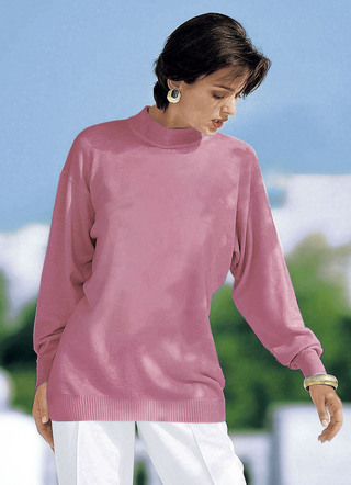 Pullover in Feinstrick mit Schurwolle