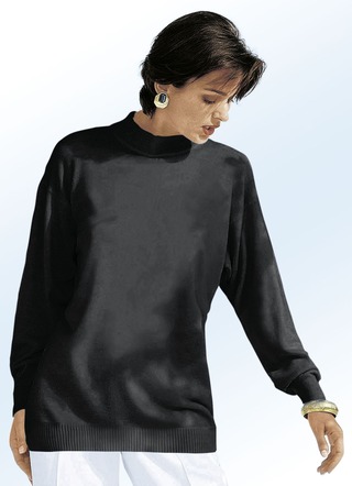 Pullover in Feinstrick mit Schurwolle