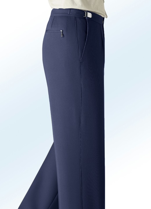 Hosen - «Klaus Modelle»-Bundverstellerhose in 4 Farben Hosen - «Klaus Modelle»-Bundverstellerhose in 4 Farben, in Größe 025 bis 060, in Farbe MARINE