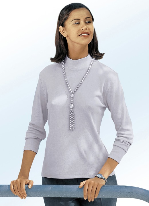 Langarm - Flottes Shirt in 16 Farben Langarm - Flottes Shirt in 16 Farben, in Größe 034 bis 052, in Farbe POLARGRAU
