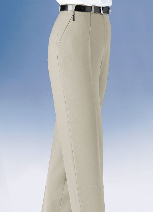 Hosen - Hose mit Gürtel  , in Größe 018 bis 092, in Farbe H´BEIGE Ansicht 1