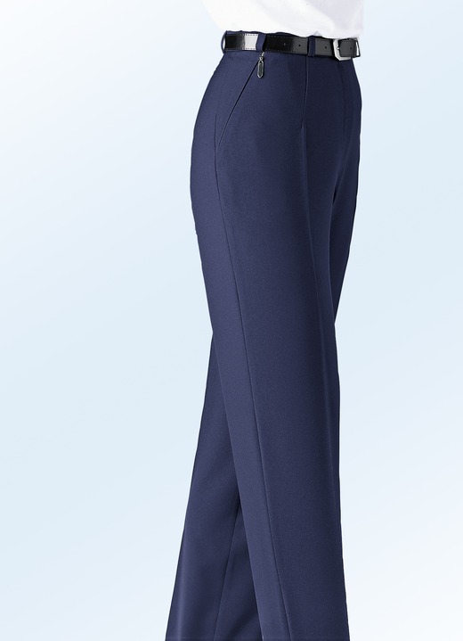 Hosen - Hose mit Gürtel, in Größe 018 bis 092, in Farbe MARINE Ansicht 1