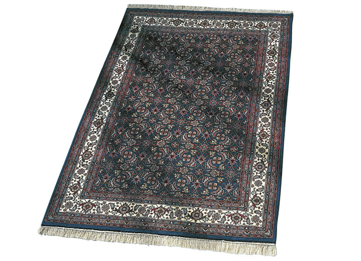 Klassisch - Orientteppich in verschiedenen Farben, in Größe 037 (Brücke, ca. 70x140 cm) bis 299, in Farbe BLAUGRUNDIG Ansicht 1