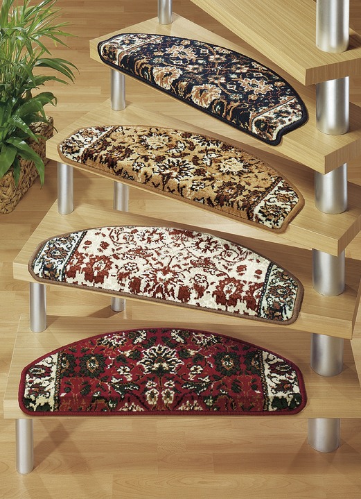 Läufer & Stufenmatten - Florale Stufenmatten, in Größe 151 (2er-Pack) bis 325 (15er-Pack), in Farbe BERBER