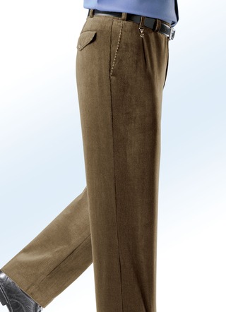 Cordhose von «Klaus Modelle» mit Zieranhänger in 4 Farben