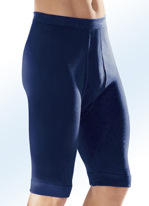 Slips & Unterhosen - Dreierpack Unterhosen aus Feinripp, uni , in Größe 005 bis 012, in Farbe 3X MARINE Ansicht 1