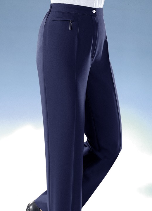 Hosen - Komforthose mit 4 cm weiterem Bundumfang in 9 Farben, in Größe 019 bis 054, in Farbe MARINE Ansicht 1
