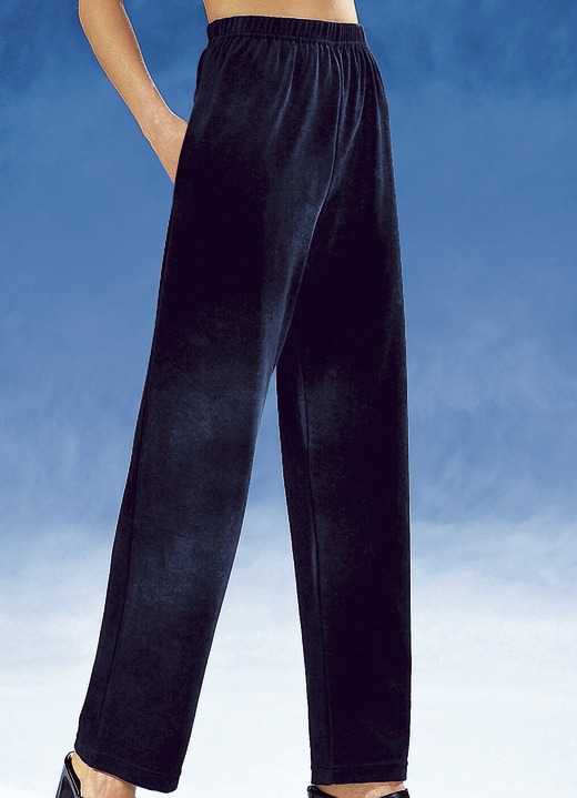 Freizeithosen - Hose mit komfortablem Dehnbund, in Größe 018 bis 060, in Farbe MARINE Ansicht 1