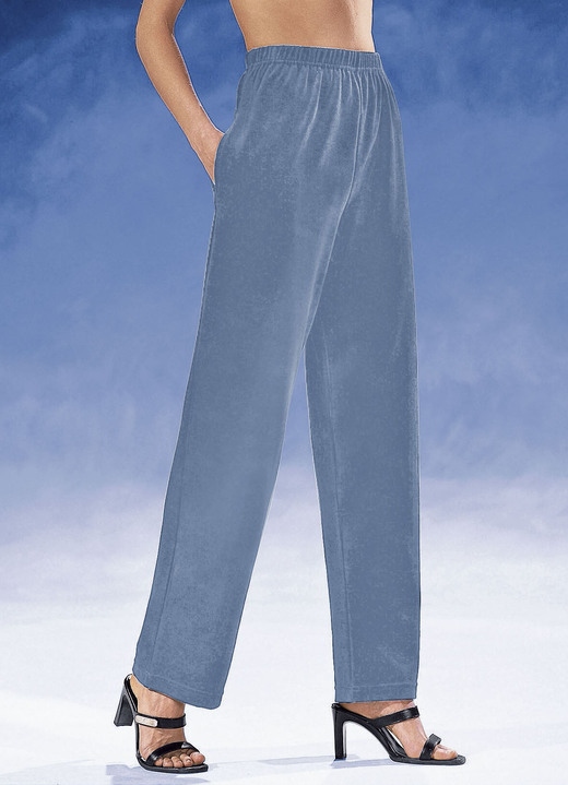 Freizeithosen - Hose mit komfortablem Dehnbund, in Größe 018 bis 060, in Farbe JEANSBLAU Ansicht 1