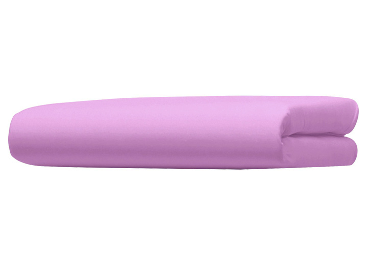 Spannbetttücher - «bellana»-Luxus-Zwirn-Jersey-Spannbetttuch, verschiedene Farben, in Größe 133 (1 Spannbetttuch, 100-120/ 200-220 cm) bis 138 (1 Spannbetttuch, 180-200/ 200-220 cm), in Farbe LAVENDEL Ansicht 1