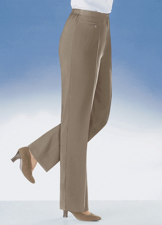 Hosen mit Knopf- und Reissverschluss - Komforthose mit 4 cm weiterem Bundumfang Hosen mit Knopf- und Reissverschluss - Komforthose mit 4 cm weiterem Bundumfang , in Größe 019 bis 054, in Farbe CAMEL