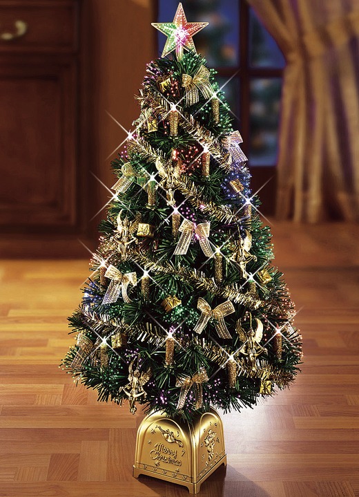 - Fiberglas-Weihnachtsbaum, in Farbe GOLD