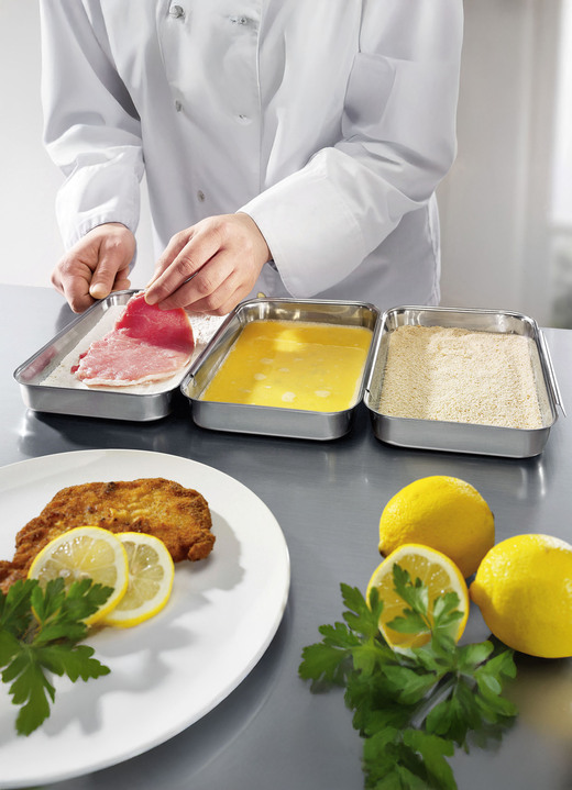 Haushaltshelfer - Panier-Set, 3-teilig. aus rostfreiem Edelstahl, in Farbe EDELSTAHL Ansicht 1