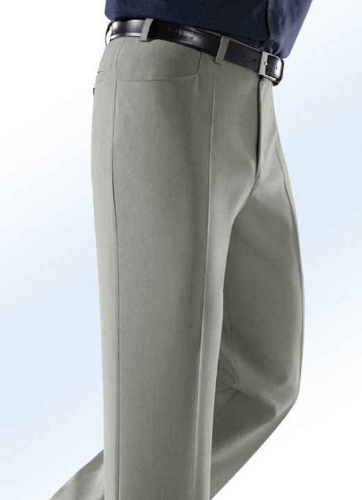 Hosen - «Klaus Modelle»-Hose mit Seitentaschen , in Größe 025 bis 060, in Farbe SCHILF MELIERT Ansicht 1