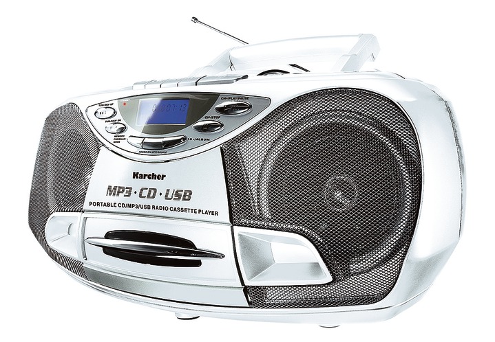 Musikanlagen - Karcher CD-/MP3-Boombox, in Farbe WEIß Ansicht 1