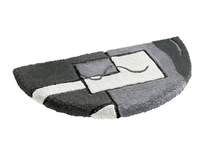 - Badgarnitur in verschiedenen Ausführungen und Farben, in Größe 100 (Vorleger halbrund, 50/ 80 cm) bis 111 (3-teiliges Sparset/ Hänge-WC-Garnitur), in Farbe GRAU