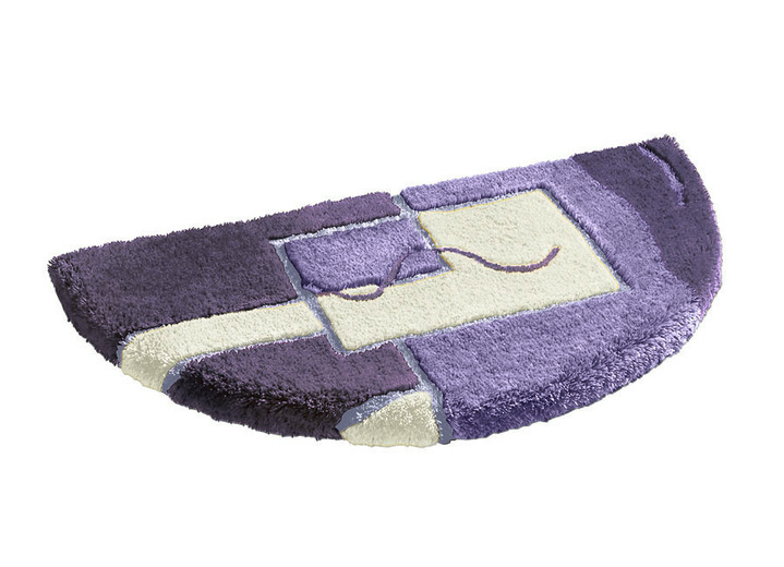 Badgarnituren - Badgarnitur in verschiedenen Ausführungen und Farben, in Größe 100 (Vorleger halbrund, 50/ 80 cm) bis 111 (3-teiliges Sparset/ Hänge-WC-Garnitur), in Farbe LILA Ansicht 1