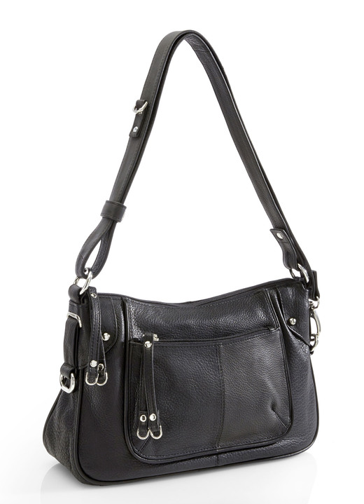- Laurina Tasche aus weichem Kalb-Nappaleder, in Farbe SCHWARZ Ansicht 1