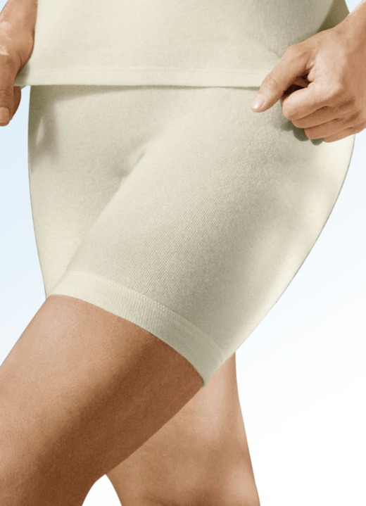 Winter- & Funktionswäsche - Con-ta Unterhose, langes Bein mit Angora, in Größe 038 bis 052, in Farbe WOLLWEIß Ansicht 1