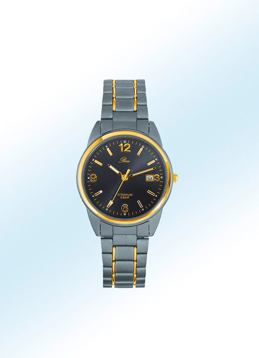 - «Para»-Quartz-Herrenuhr, in Farbe