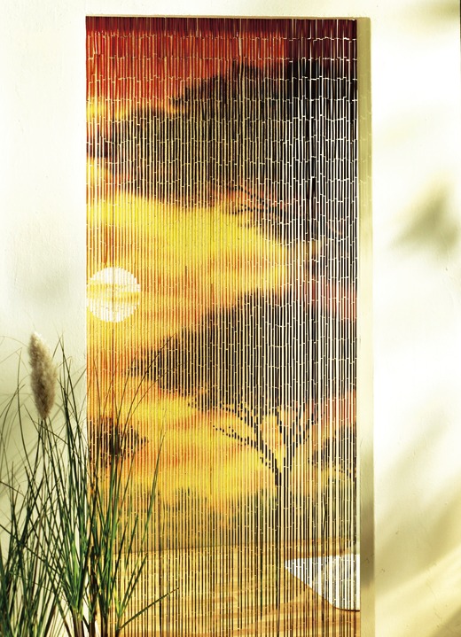 Sicht- & Sonnenschutz - Bambusvorhang  «Afrika», in Farbe BUNT