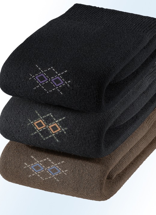 Strümpfe - Rogo Viererpack Socken, in Größe Gr: 1 (Schuhgröße 39-42) bis Gr: 2 (Schuhgröße 43-46), in Farbe 2x GRAFIT, 2x SCHWARZ Ansicht 1