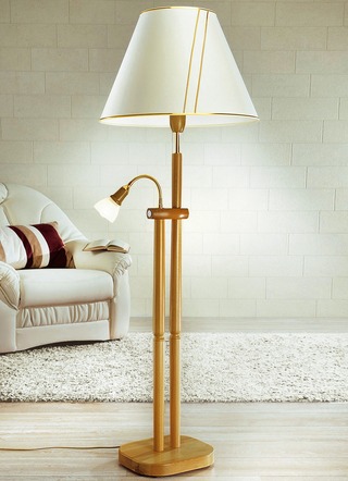 Stehlampe mit Leselampe