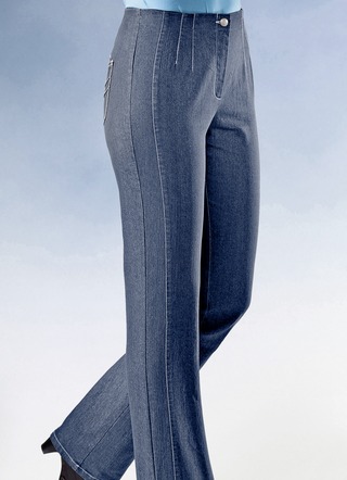 Jeans mit angeschnittenem Bund