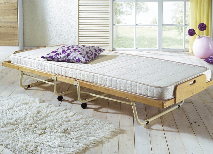 Gästebetten - Gästebett mit Lattenrost und Kaltschaummatratze, in Farbe NATUR Ansicht 1