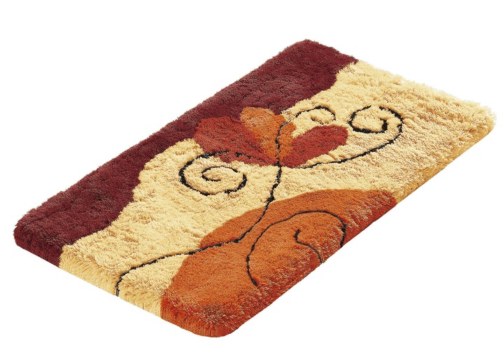 Badgarnituren - Badgarnitur in Table Tuft Qualität, in Größe 100 (Vorleger halbrund, 50/ 80 cm) bis 112 (WC-Deckelbezug, 47/ 50 cm), in Farbe TERRA Ansicht 1