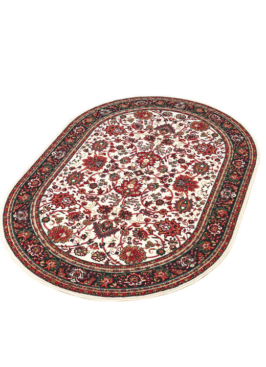 Klassisch - Brücken, Teppiche und Bettumrandungen, in Größe 111 (Brücke, 60x110 cm) bis 323 (Teppich oval, 190x280 cm), in Farbe CREME Ansicht 1