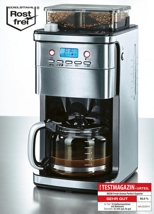 Kaffee-Vollautomaten & Espressomaschinen - BEEM Fresh-Aroma-Perfect Superior Kaffeemaschine , in Farbe EDELSTAHL