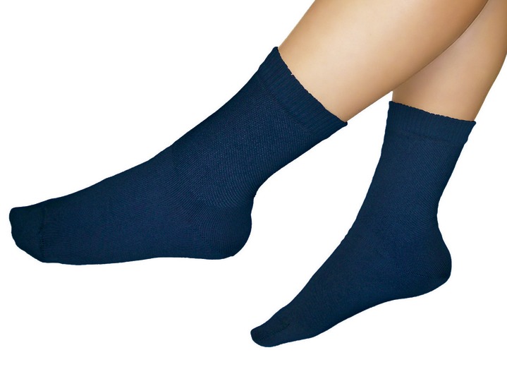 Gesunder Fuss - Diabetiker-Socken, 3-er Pack, in Größe Gr. 1 (35-37) bis Gr. 4 (44-46), in Farbe SCHWARZ Ansicht 1
