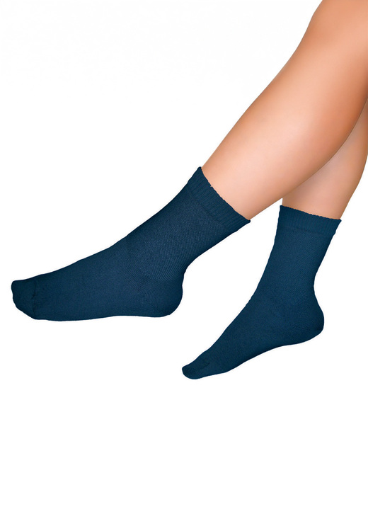 Gesunder Fuss - Diabetiker-Socken, 3-er Pack, in Größe Gr. 1 (35-37) bis Gr. 4 (44-46), in Farbe SCHWARZ Ansicht 1