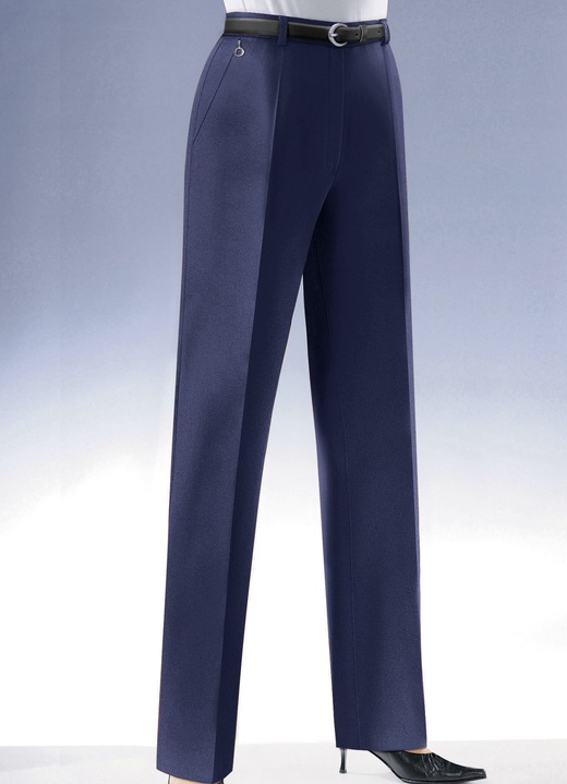 Hosen mit Knopf- und Reissverschluss - Klassische Hose, in Größe 018 bis 245, in Farbe INDIGOBLAU Ansicht 1