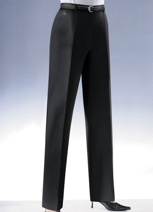 Hosen mit Knopf- und Reissverschluss - Klassische Hose  , in Größe 018 bis 245, in Farbe SCHWARZ Ansicht 1