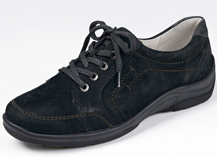 Waldläufer, bequeme Damen-Schnürschuhe, Weite H, mit herausnehmbarem Fussbett
