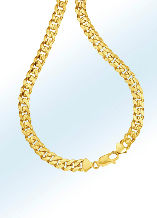 - Klassische Panzerketten-Garnitur, in Farbe , in Ausführung Armband, Länge 20 cm