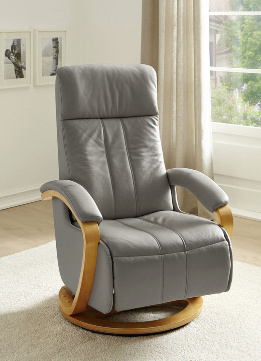 TV-Sessel / Relax-Sessel - Relaxsessel mit Fussstütze, in Farbe GRAU Ansicht 1