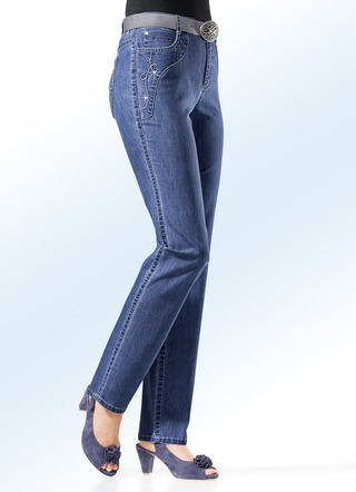 Jeans mit weiterem Bundumfang