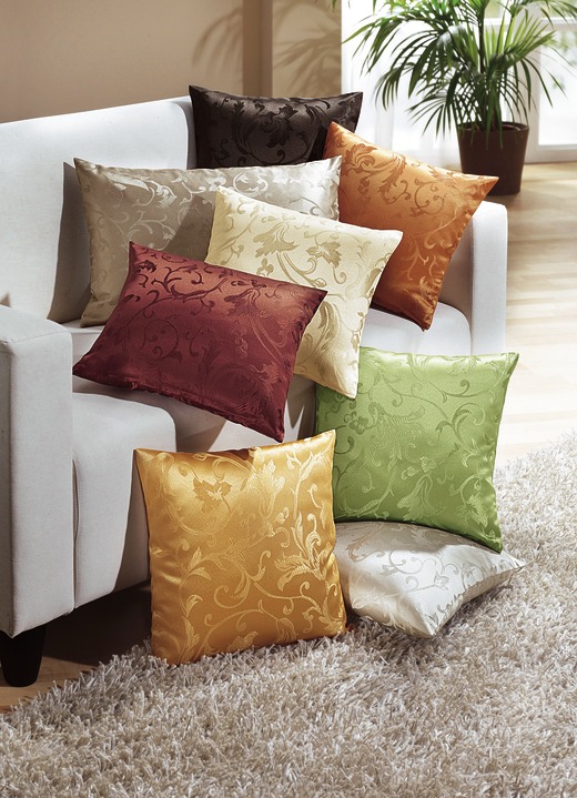 Wohnaccessoires - Kissenbezüge, 2er-Set, mit Reissverschluss, in Größe 105 (Kissenbezüge, 2er-Set, 40x40 cm) bis 110 (Kissenbezüge, 2er-Set, 50x50 cm), in Farbe PERLMUTT
