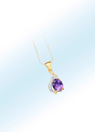 Anhänger mit echt Amethyst