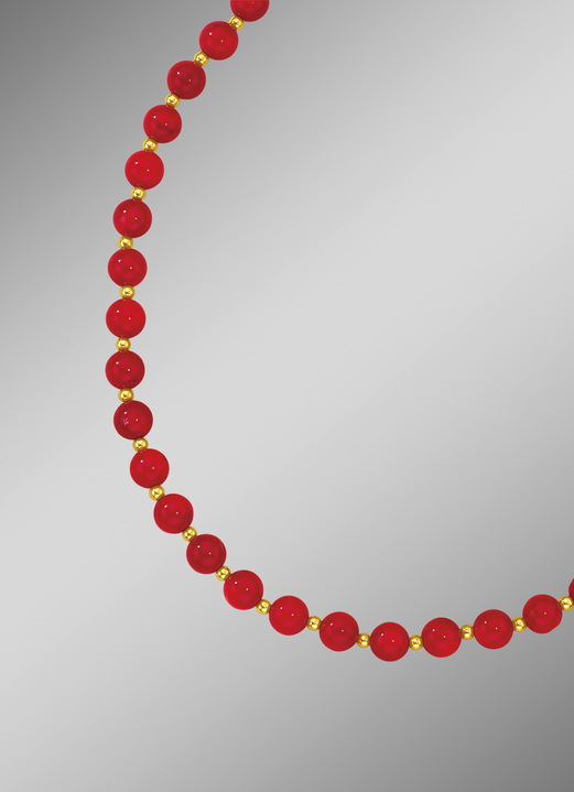 - Halskette und Armbandmit aus Koralle, in Farbe , in Ausführung Halskette 80 cm Ansicht 1