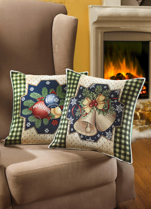 Wohnaccessoires - «Dreams» Kissenbezüge, 2er-Set, in Farbe BEIGE