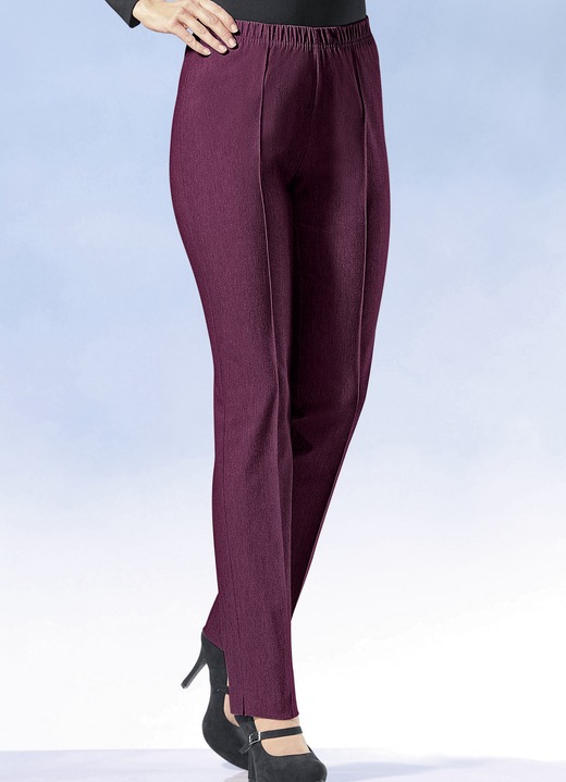 Hosen in Schlupfform - Hose mit angenehm weicher Innenseite Hosen in Schlupfform - Hose mit angenehm weicher Innenseite, in Größe 020 bis 245, in Farbe BORDEAUX
