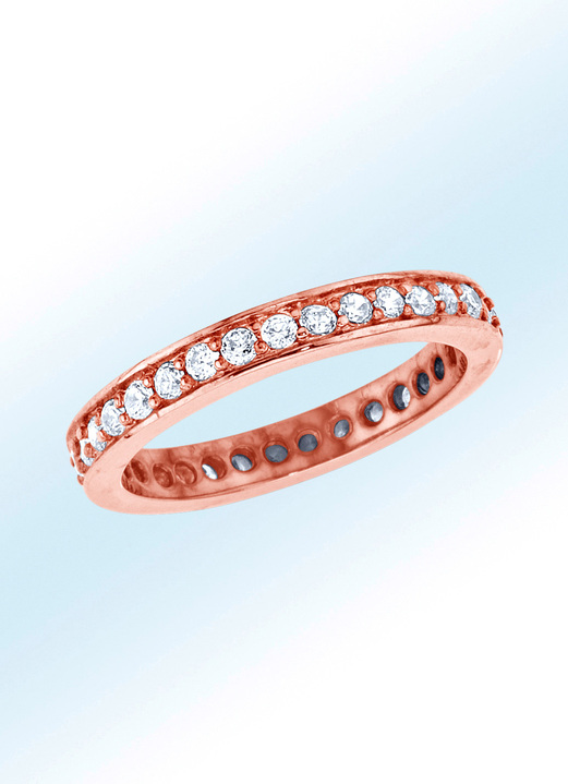 Ringe - Memoire-Ring, rotvergoldet, in Größe 160 bis 220, in Farbe ROSÉ